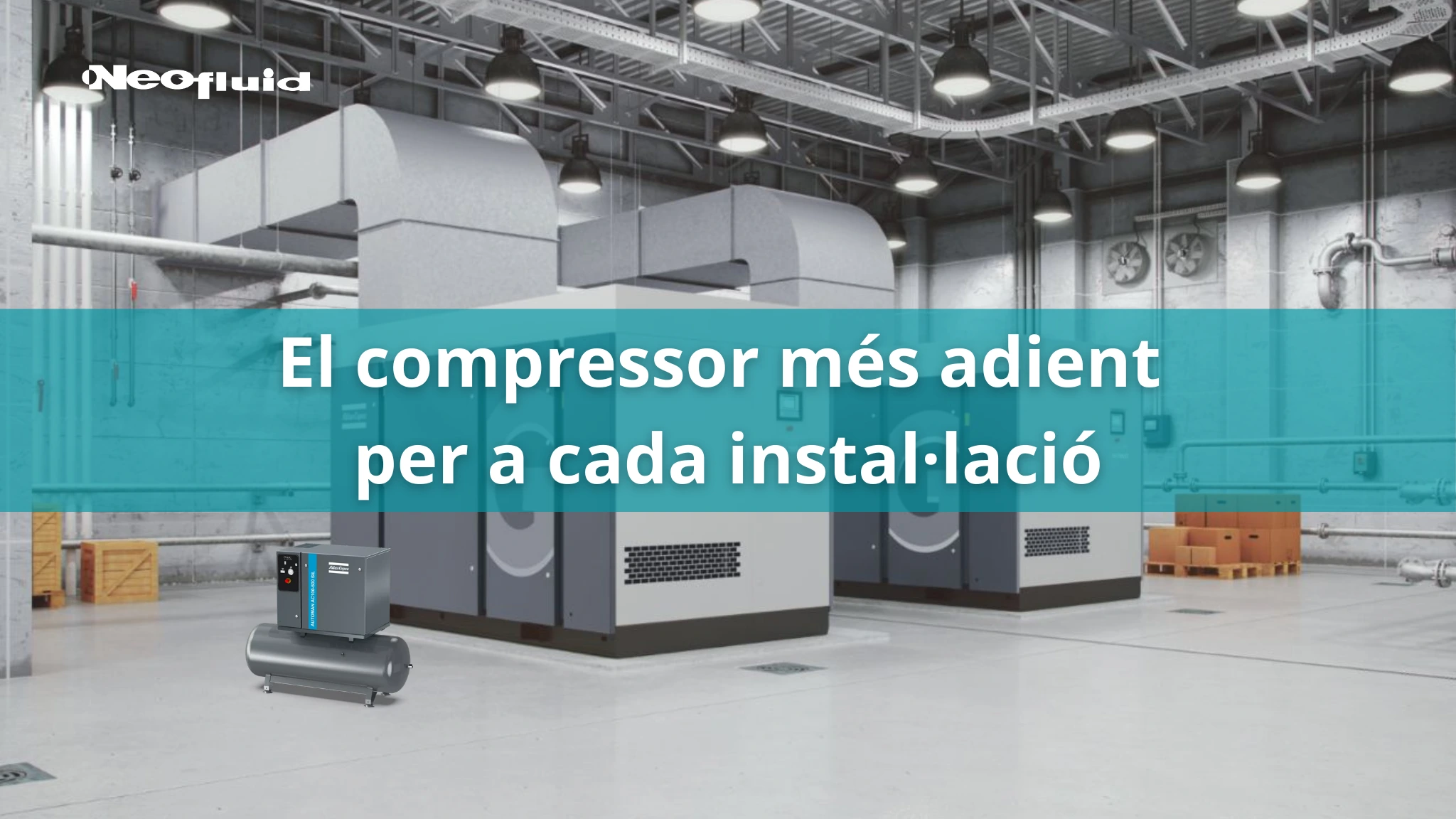 compresor Atlas copco según tipo de instalación
